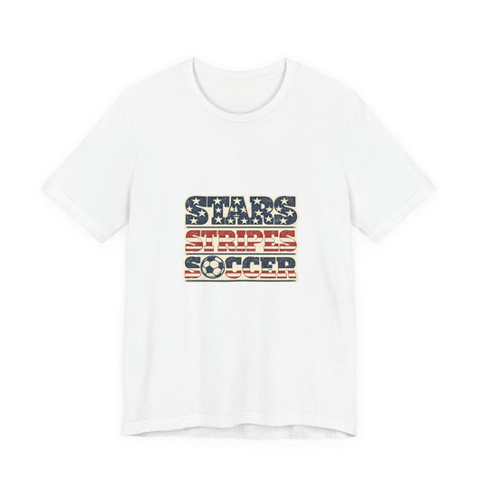 Stars Stripes Soccer Tee | Vintage Wordmark