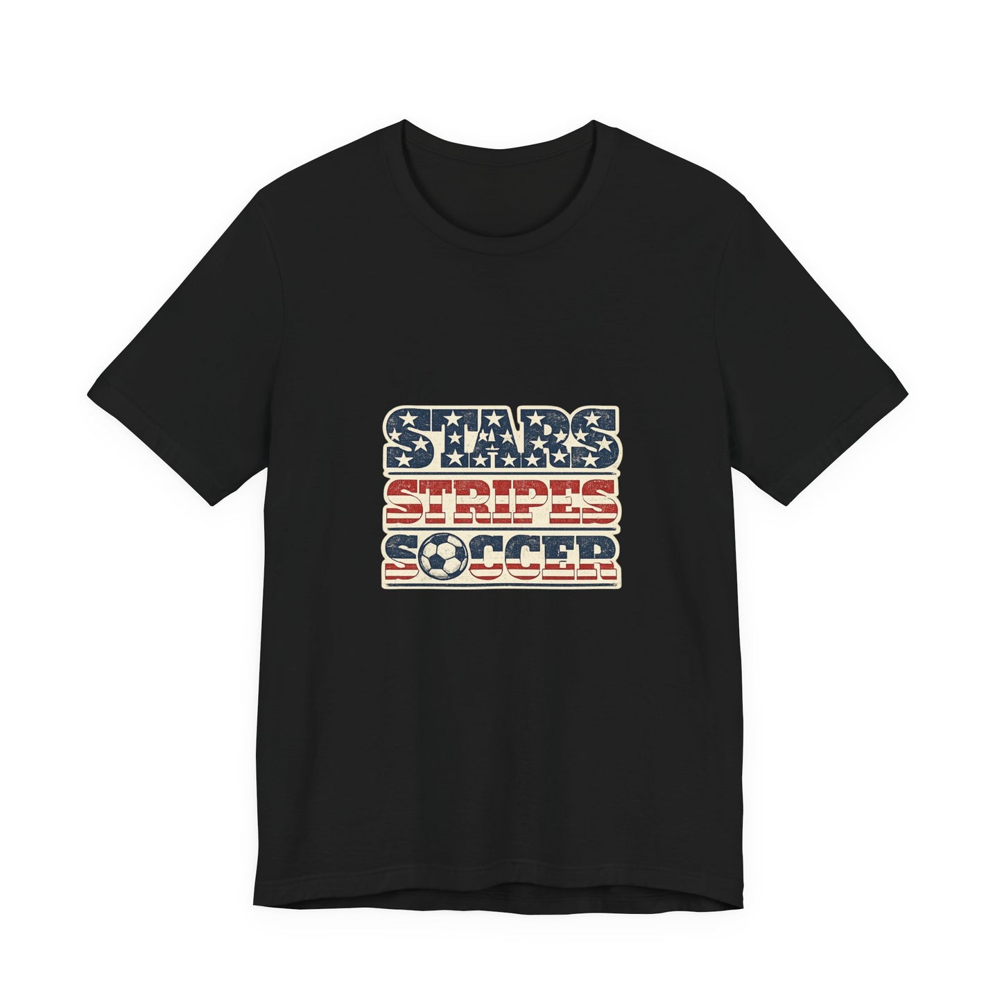Stars Stripes Soccer Tee | Vintage Wordmark