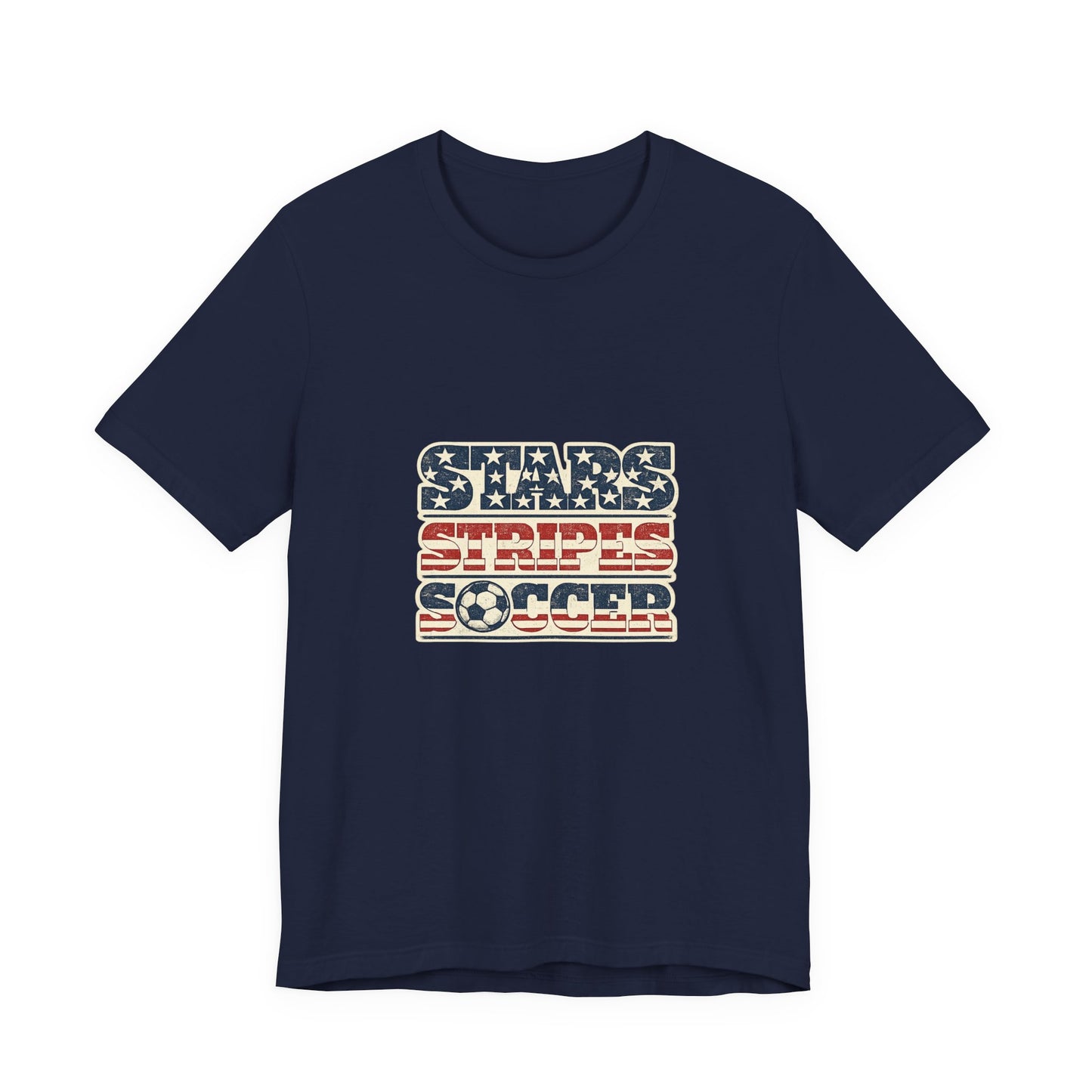 Stars Stripes Soccer Tee | Vintage Wordmark