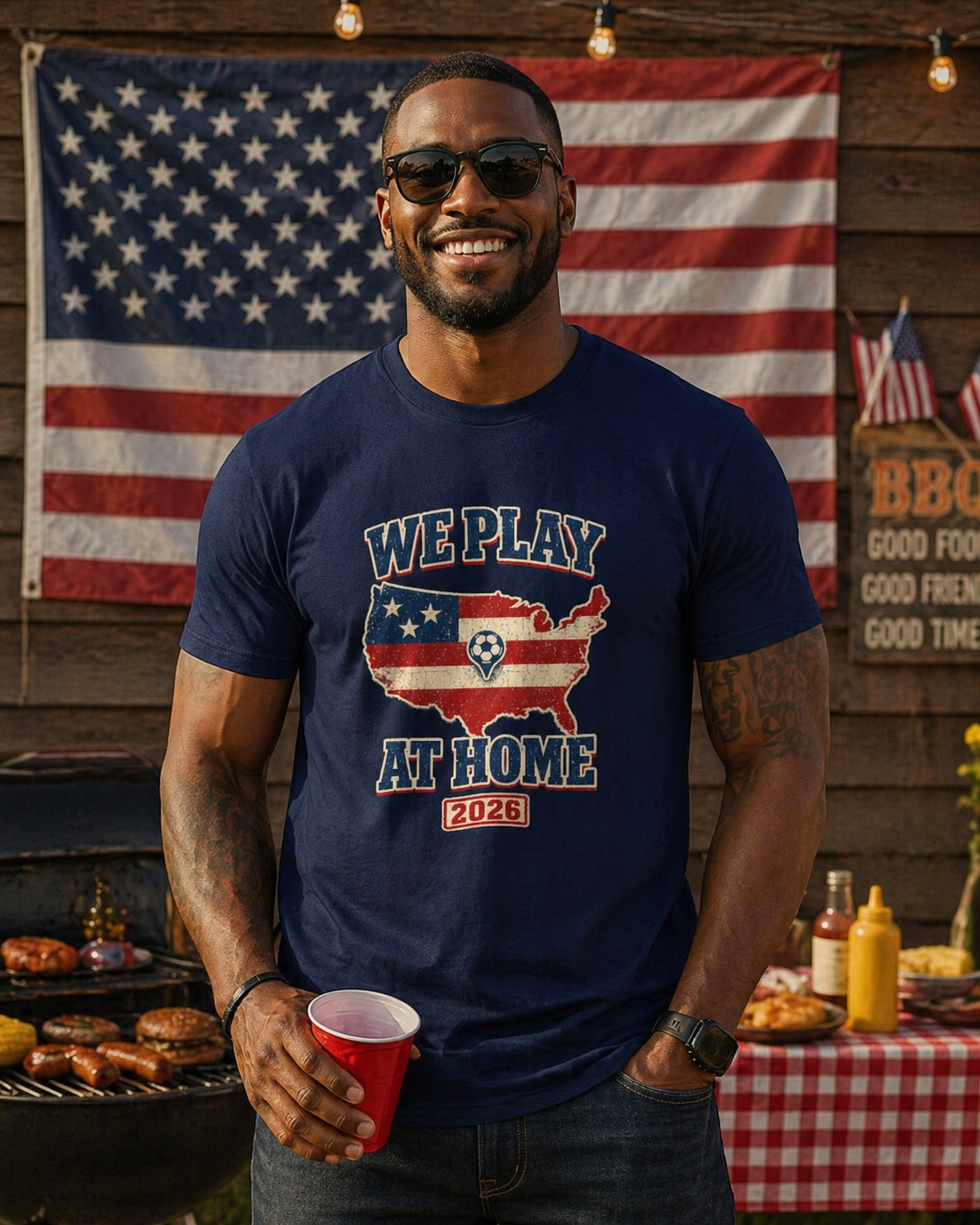 We Play At Home Tee | American Soccer 2026