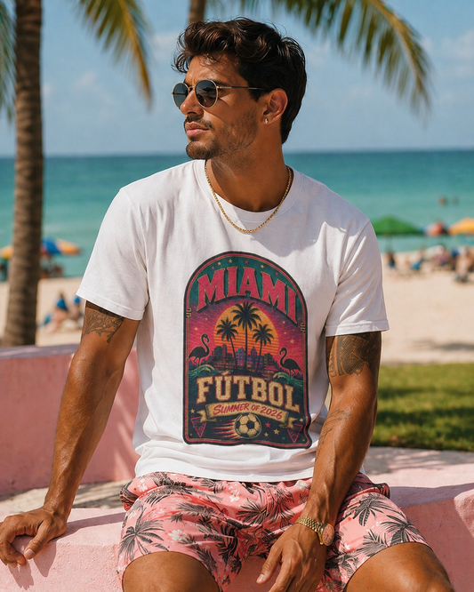 Miami Fútbol Heat Tee | Miami Soccer 2026